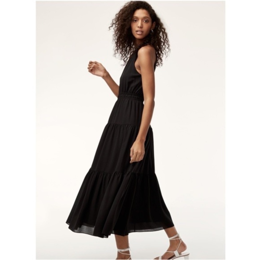 WILFRED Aritzia Effet black maxi dress